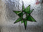 Gwiazdka zawieszka witrażowa 12 el. 11cm (gr)