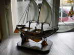 Żaglówka  witrażowa wys. 50cm